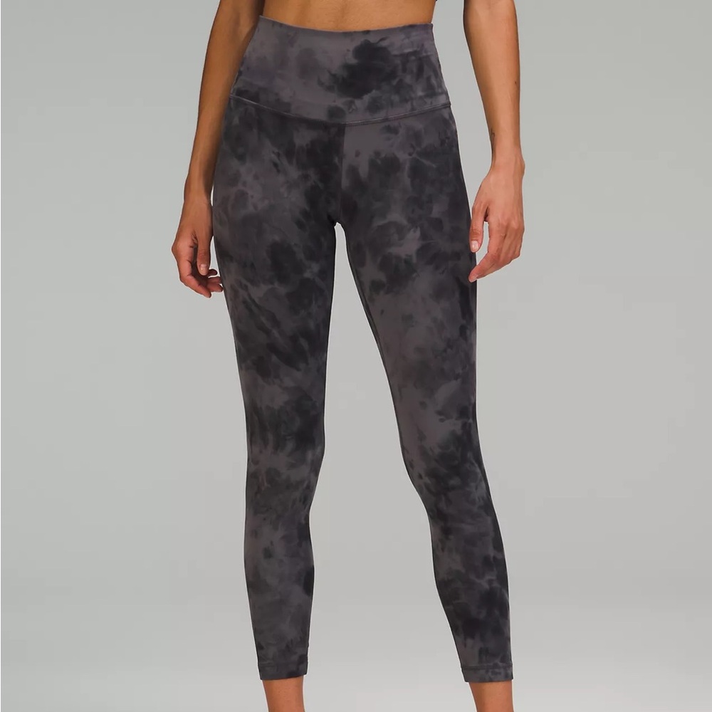 Lululemon Grey Tie Die Align Leggings